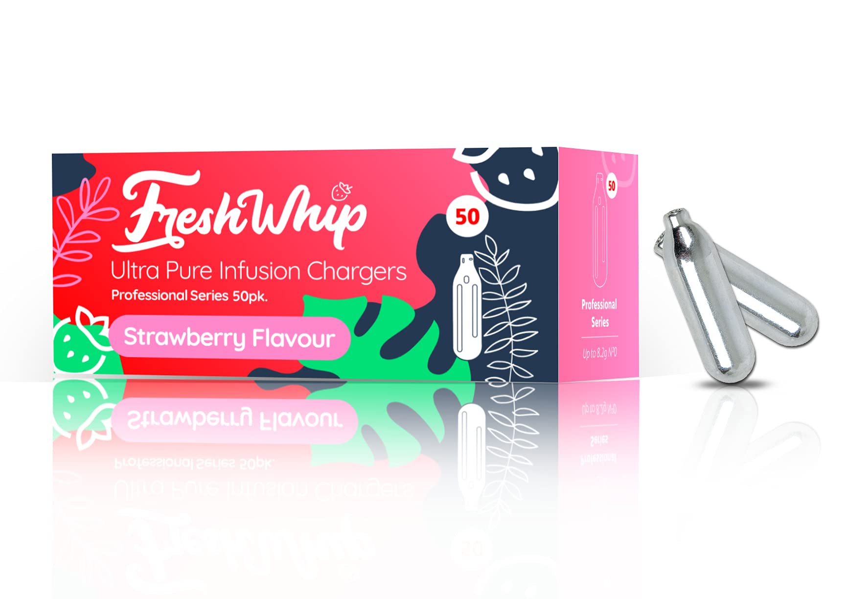 FreshWhip Strawberry Infusion Whipped Cream Chargers 50 pc Hayk’s